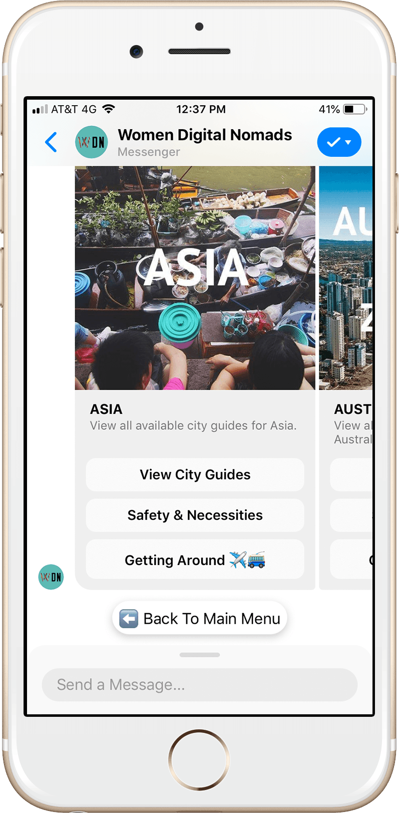 WDN Facebook Messenger Chatbot